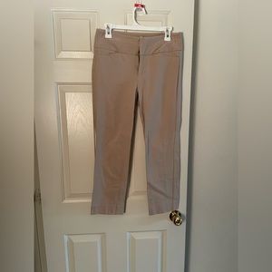 Khaki ankle pants